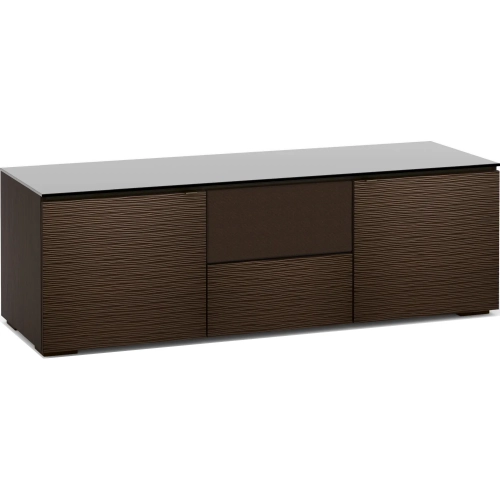 Berlin 236 65" TV Stand Cabinet with Center Speaker Opening in Textured Wenge
